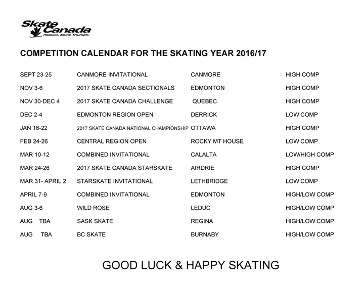 competition-calendar-for-2016-2017